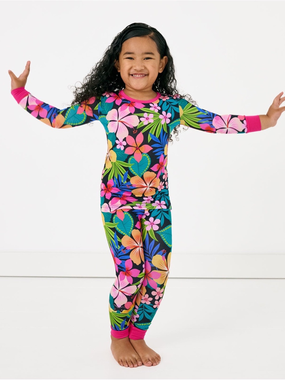 Little Sleepies Jungle Blooms Two-Piece Pajama Set, Size 2T